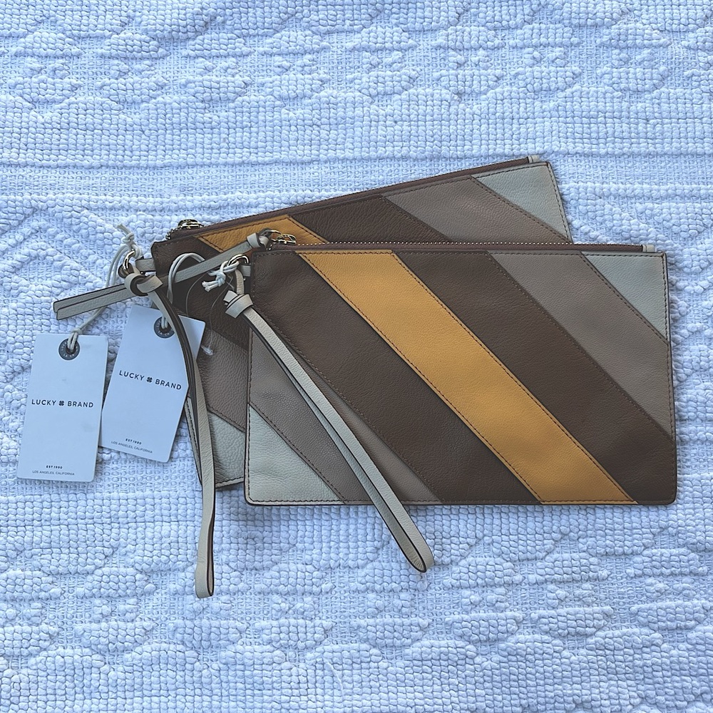 Lucky Brand | NWT Leather Wristlet Clutch
